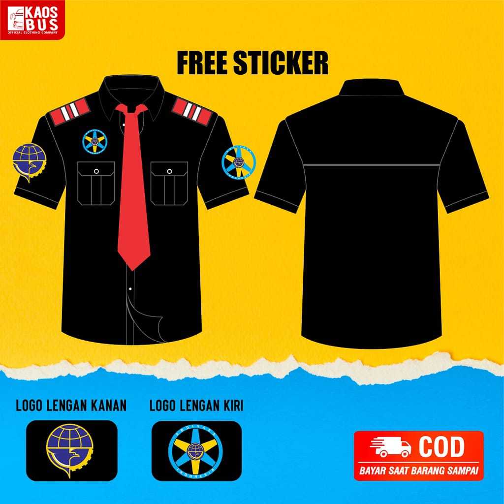 Kemeja Baju Co Driver Bus Bis Mania Bismania Abdiyasa