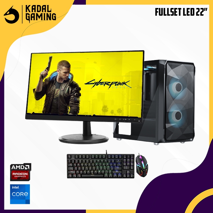 PROMO PC GAMING FULLSET INTEL CORE I5 10400F VGA RADEON RX 580 16GB RAM EDITING RENDERING LIVESTREAM