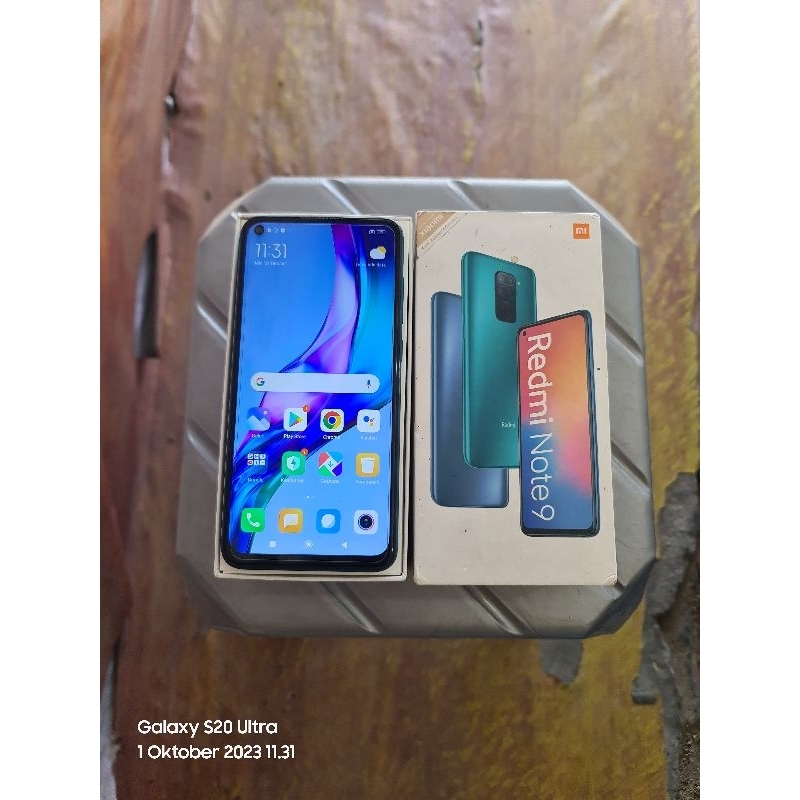 (SECOND) Redmi Note 9 ram 4/64 Fullset Segel