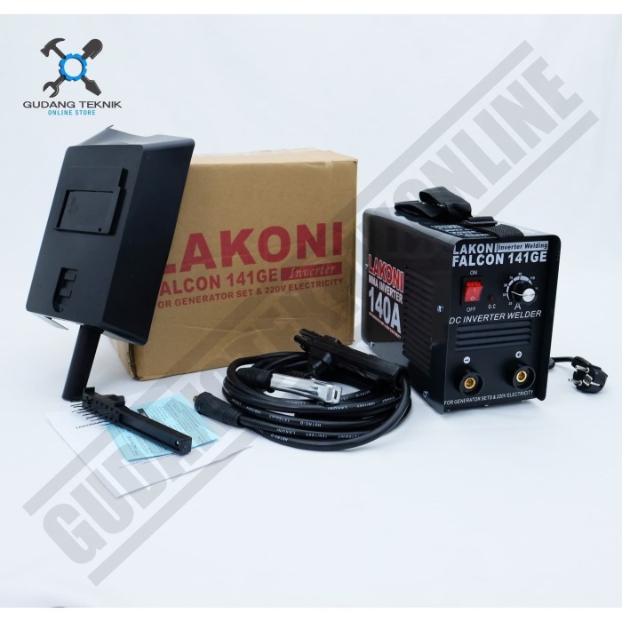 MESIN LAS 141GE FALCON LAKONI / Trafo Las DC Inverter Welding Mesin Las Listrik 900 Watt 140A FALCON