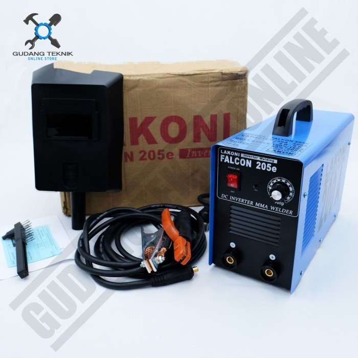 MESIN LAS 205E FALCON LAKONI / Trafo Las Inverter Welding MMA Mesin Las Listrik 1300 Watt 200A FALCO