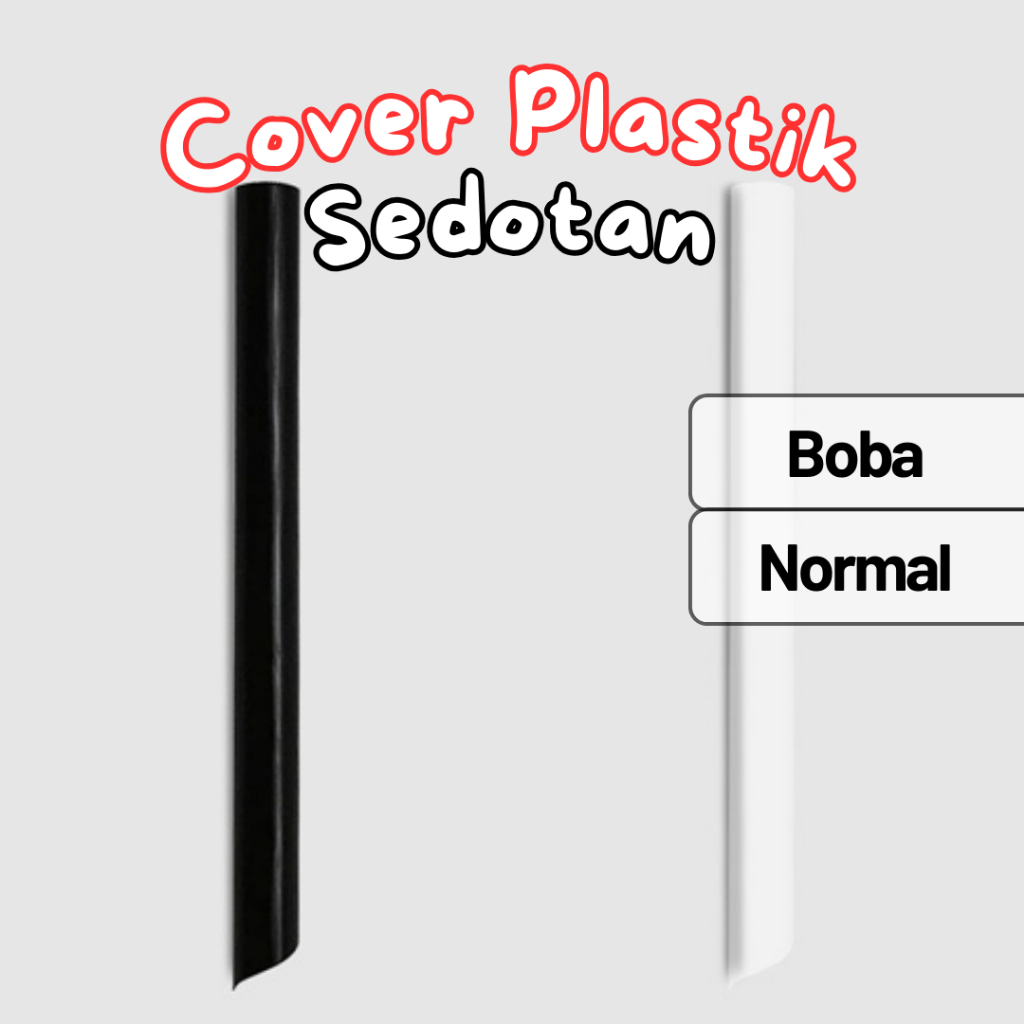 Sedotan Biogradeable Cover Plastik / Pipet / Plastic Cover Straws