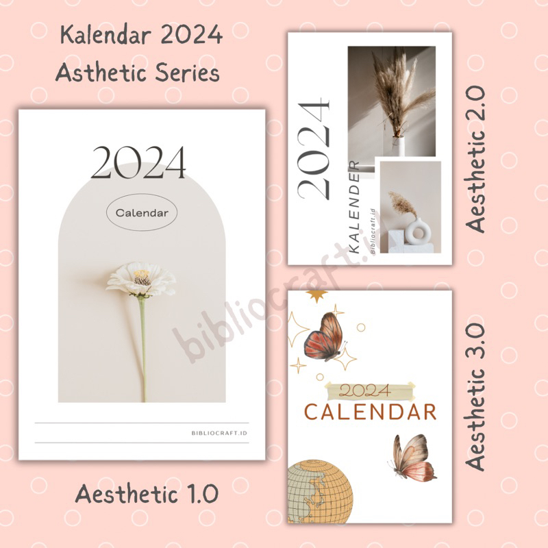 

Kalender Meja 2024/ 2025 Ukuran A5 - Aesthetic Series