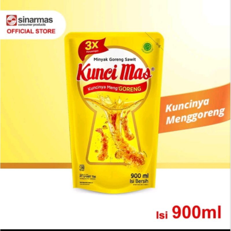 

minyak goreng kunci mas refil 900ml