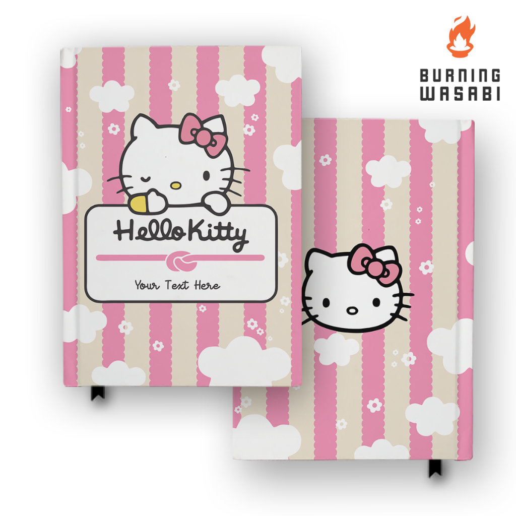 

Buku Catatan Notebook Hello Kitty 3 Custom Nama Agenda Jurnal Diary Hardcover A5 A6 B5