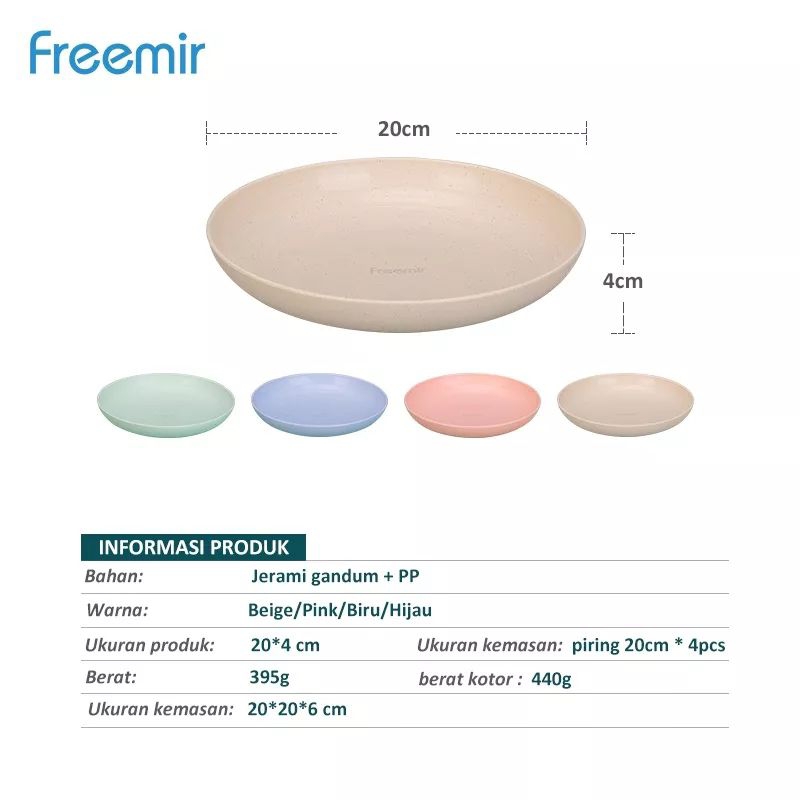 Piring makan freemir/mangkok