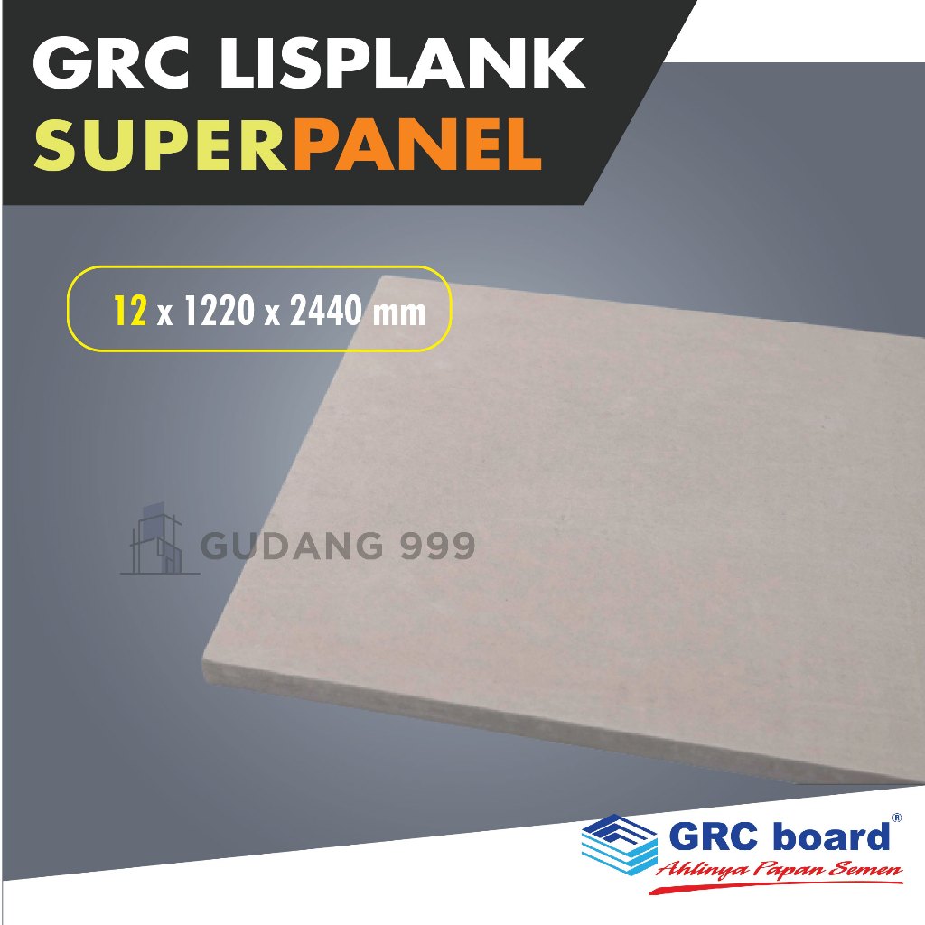 Super Panel Grc 12mm / Super Floor / Panel Grc / Papan Partisi