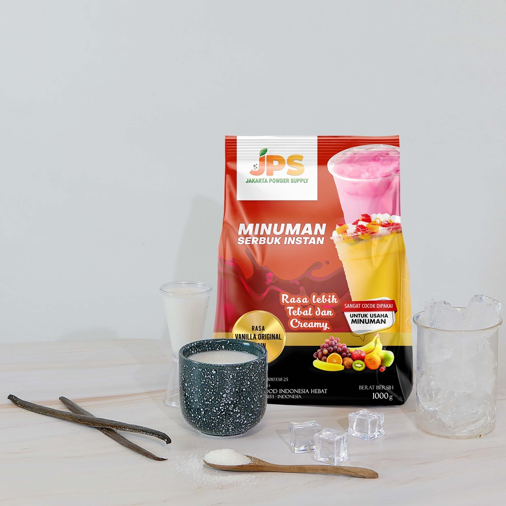 

POWDER DRINK JPS BUBUK MINUMAN RASA VANILLA 1 KG MURAH MERIAH