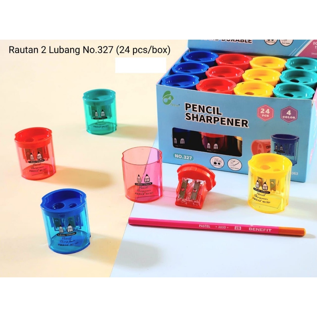 

serutan/peruncing pensil 2 lubang 327