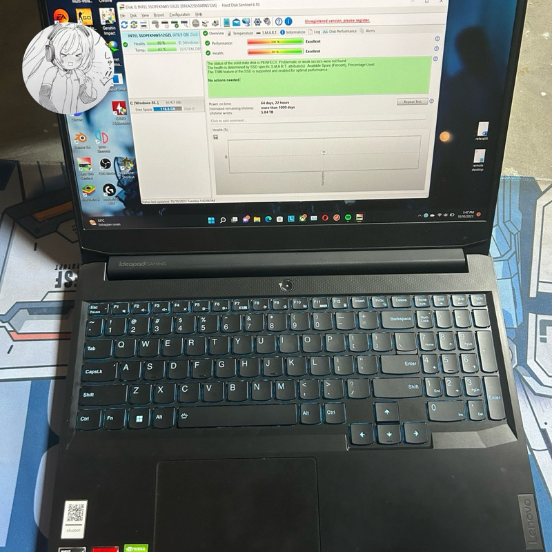 ideapad gaming 3 second