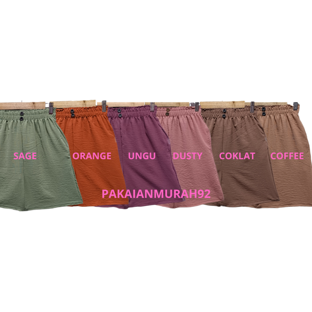 PAKAIANMURAH92 Celana Hotpans  Cringkel Dewasa /  Hot Pants Crinkle