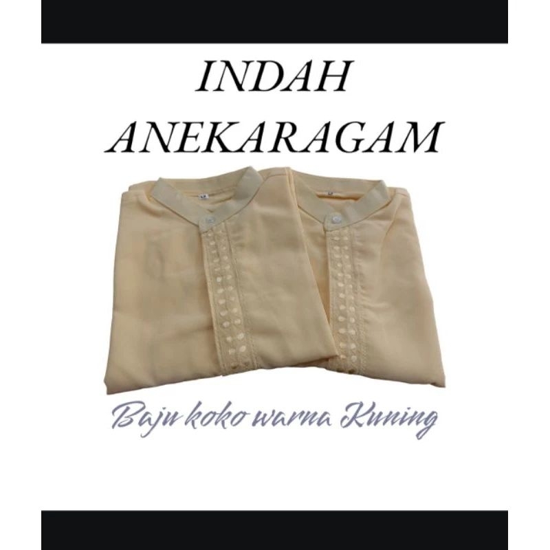 Baju Koko Warna Cream