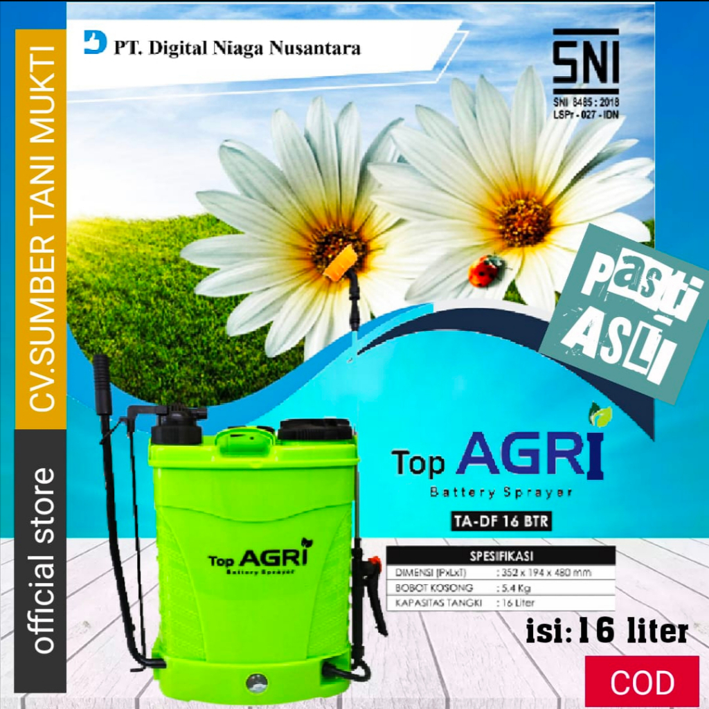 Sprayer Elektrik Top Agri 16L