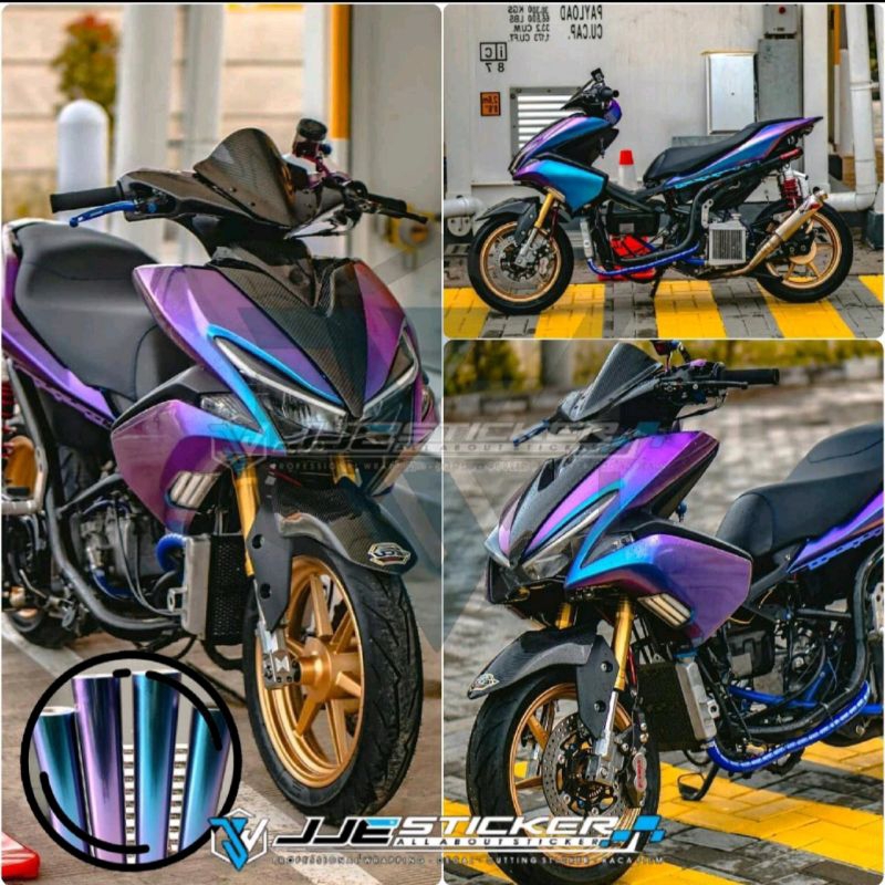 Skotlet Chameleon/ Bunglon Biru Ungu Kualitas Premium