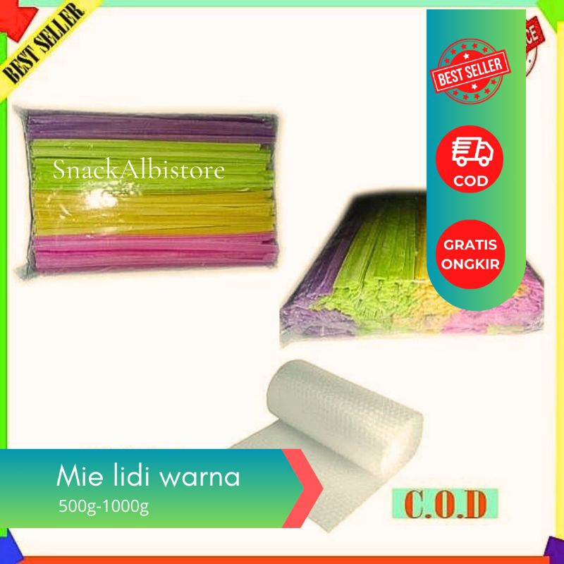

Mie gepeng 4kg warna warni