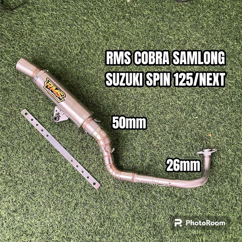 Knalpot cobra samlong spin 125 next RMS Muffler Original inlet 50mm