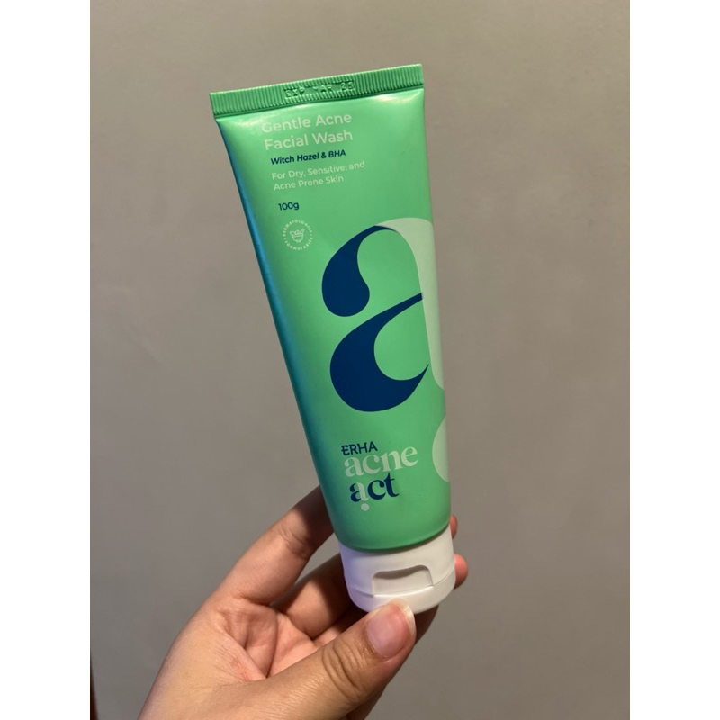ERHA Acneact Witch Hazel & BHA Gentle Facial Wash - Sabun Wajah Jerawat
