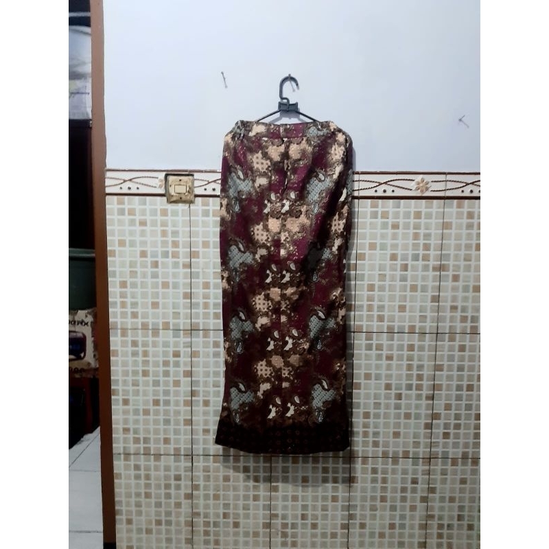 Preloved rok batik rok kebaya bawahan batik bawahan kebaya katun ungu