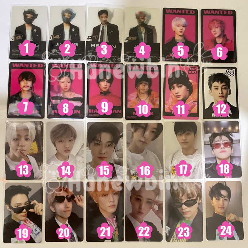 Photocard Lenti Glitch TradingCard Mode Cafe Agent Nct Dream Official