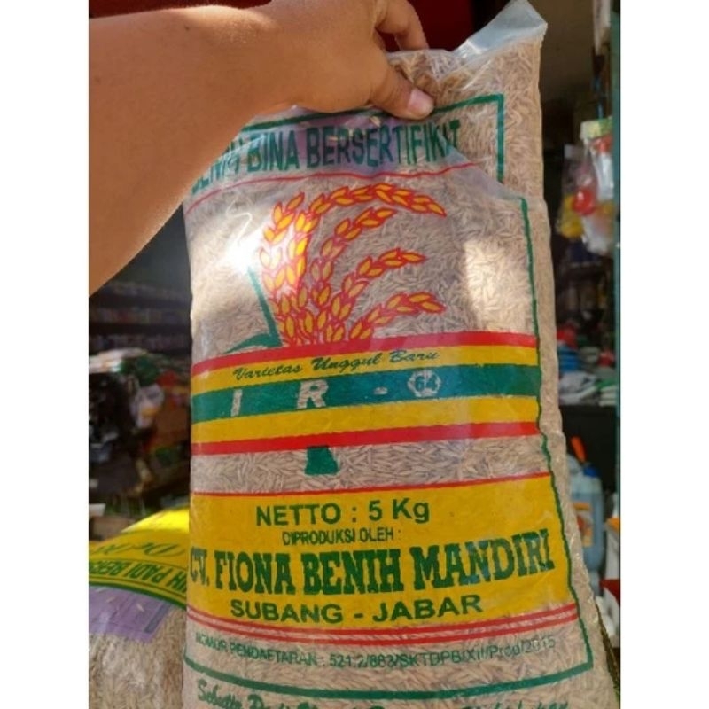 Benih Padi Ir 64 Ir64 Bersertifikat Label Ungu Kemasan 5Kg