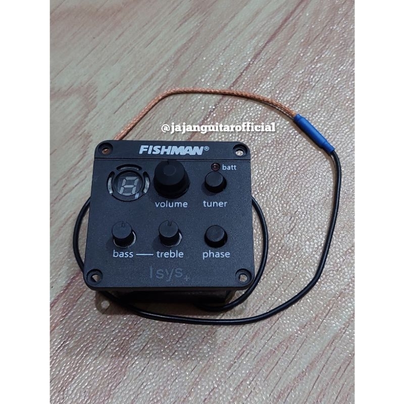 Preamp Equalizer Fishman Isys + Plus - Preamp Gitar Akustik Fishman Isys Plus