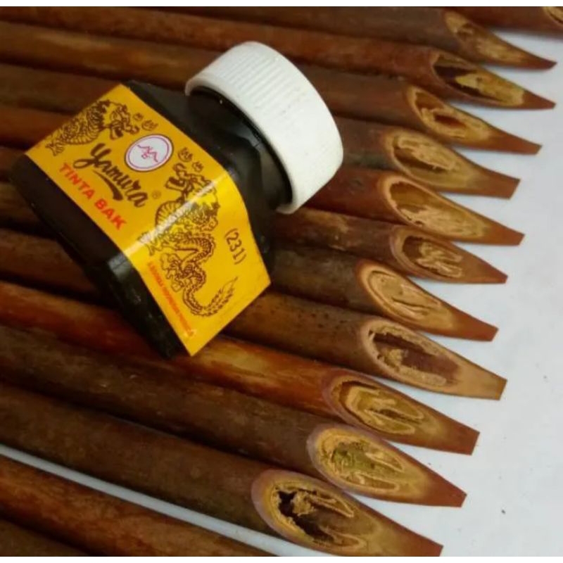 pena Handam 1paket +tinta (alat tulis kaligrafi)