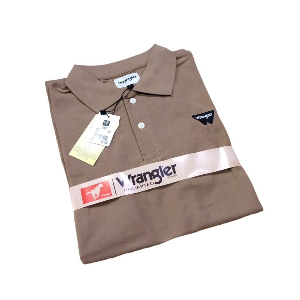 Kaos Polo Wrangler Pria Berkerah Baju Koas Kerah Polo Wrangler Branded Polo Shirt Original Premium