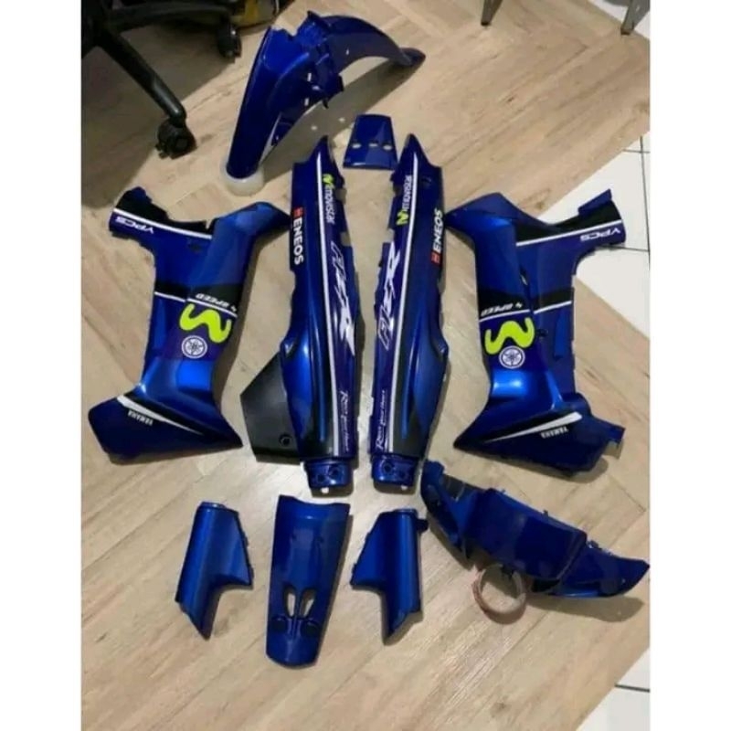 Fullset Cover Body Yamaha Fizr Biru Movistar