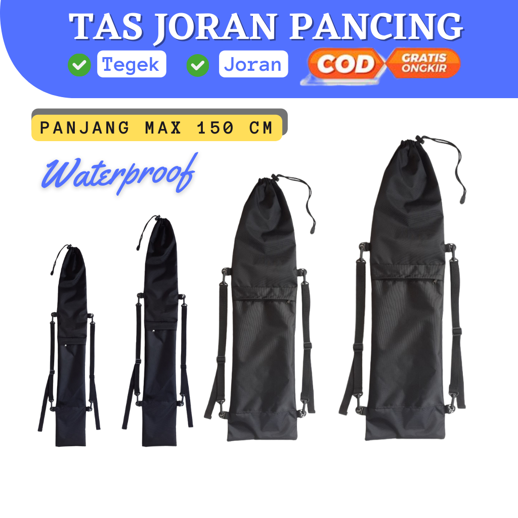 Grosir Tas Pancing / Tas Joran / Tas Tegek / Tas alat Pancing Cordura Nylon Waterproof Murah model G
