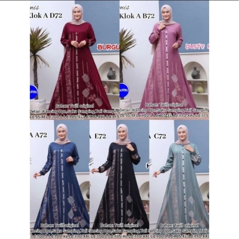 GAMIS TWILL RAYON MUTIARA TEBAL MOTIF TERBARU DAN TERLARIS
