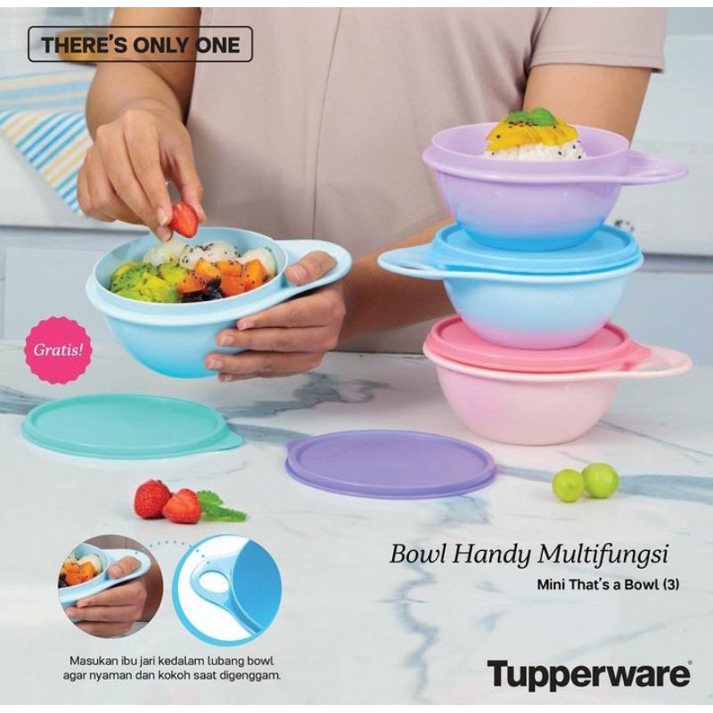 mini that's bowl tupperware (4) mangkok tupperware mini