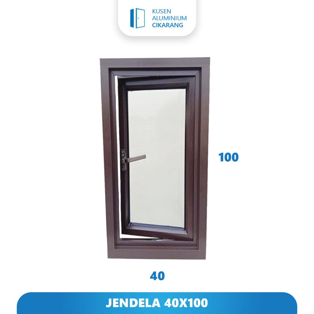 Jendela Aluminium 40x100 Casement