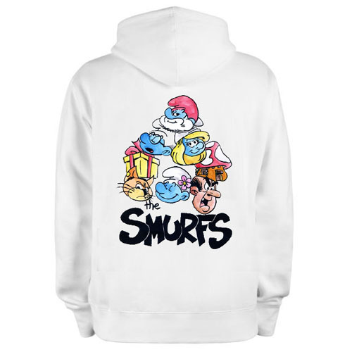 The Smurfs Hoodie Bahan Katun Fleece | Jaket Hoodie Jumper & Ritsleting | Bisa COD