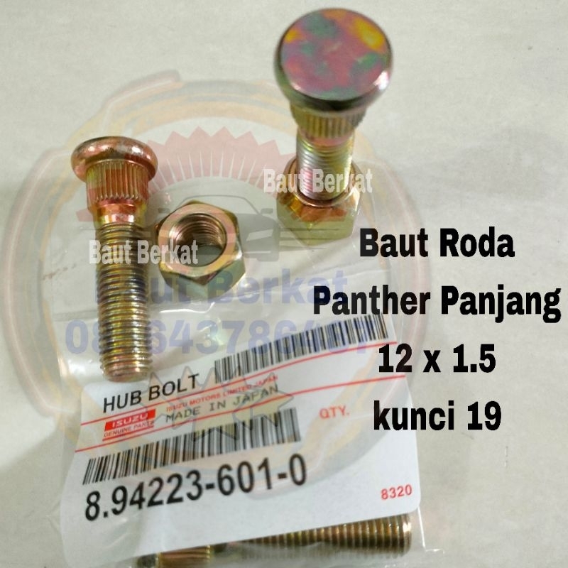 baut roda panther panjang baut mur roda panther panjang baut roda mur isuzu panther panjang
