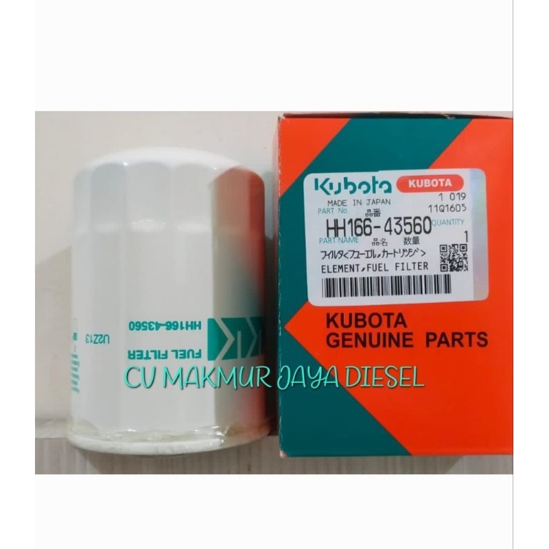 Filter Oil HH166-43560 Kubota Genuine