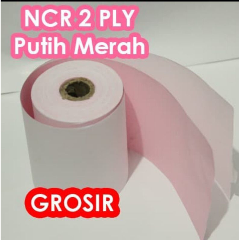

Kertas Struk Kasir NCR 2 Ply (Putih Merah) 75x60 Cash Register