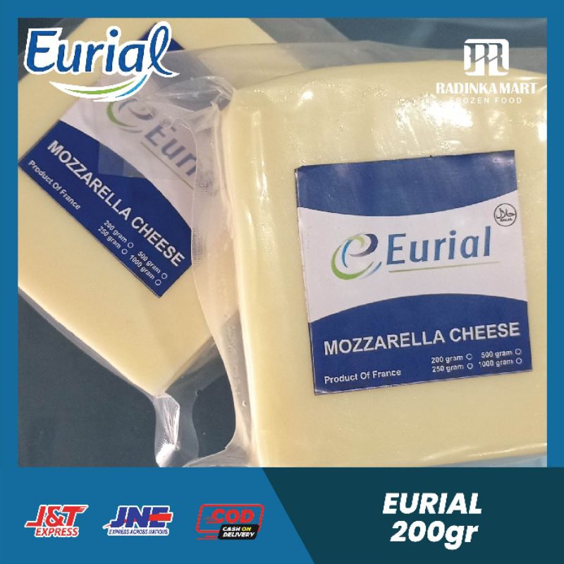 

Eurial Mozarella Cheese 200gr - Keju Mozarella Eurial exp terbaru