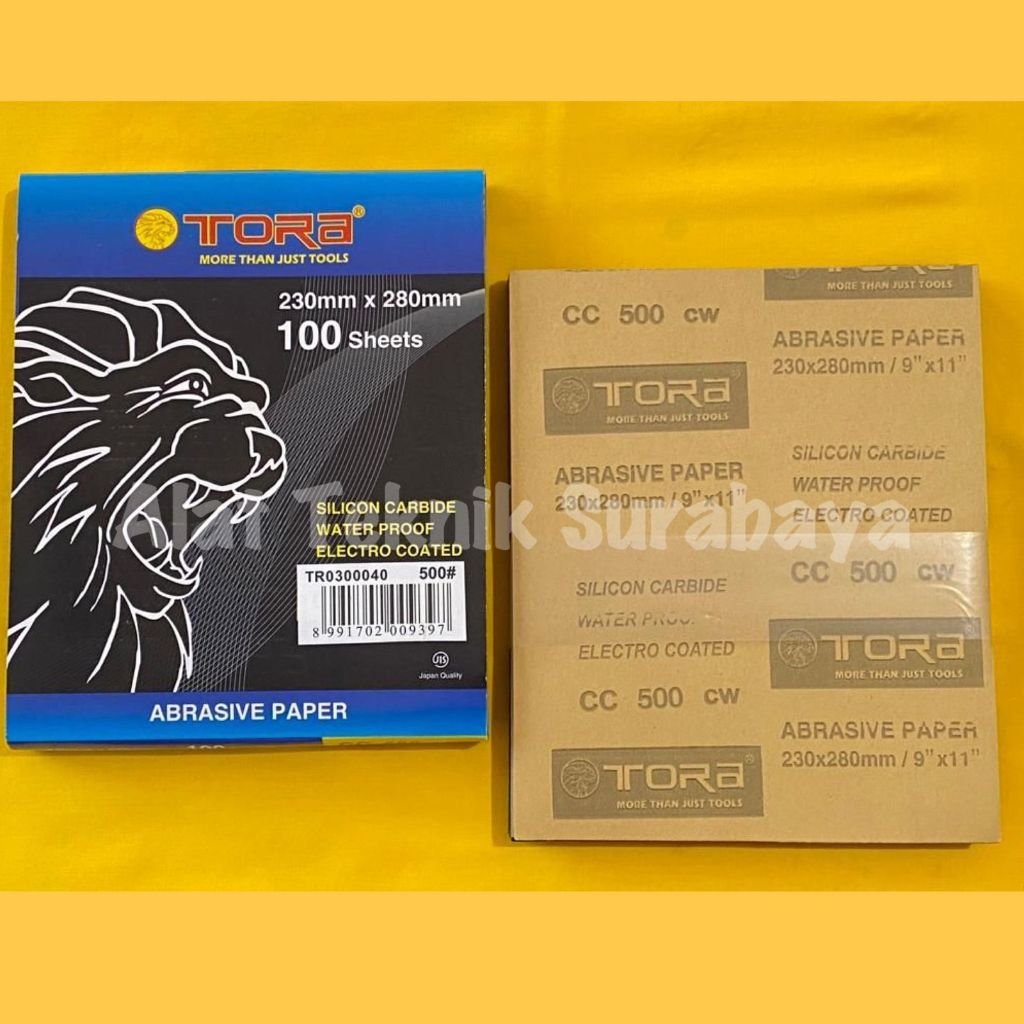 ISI 100 PCS AMPLAS DUCO TORA NO 60 80 100 120 150 180 220 240 280 320 360 400 500 600 800 1000 1200 