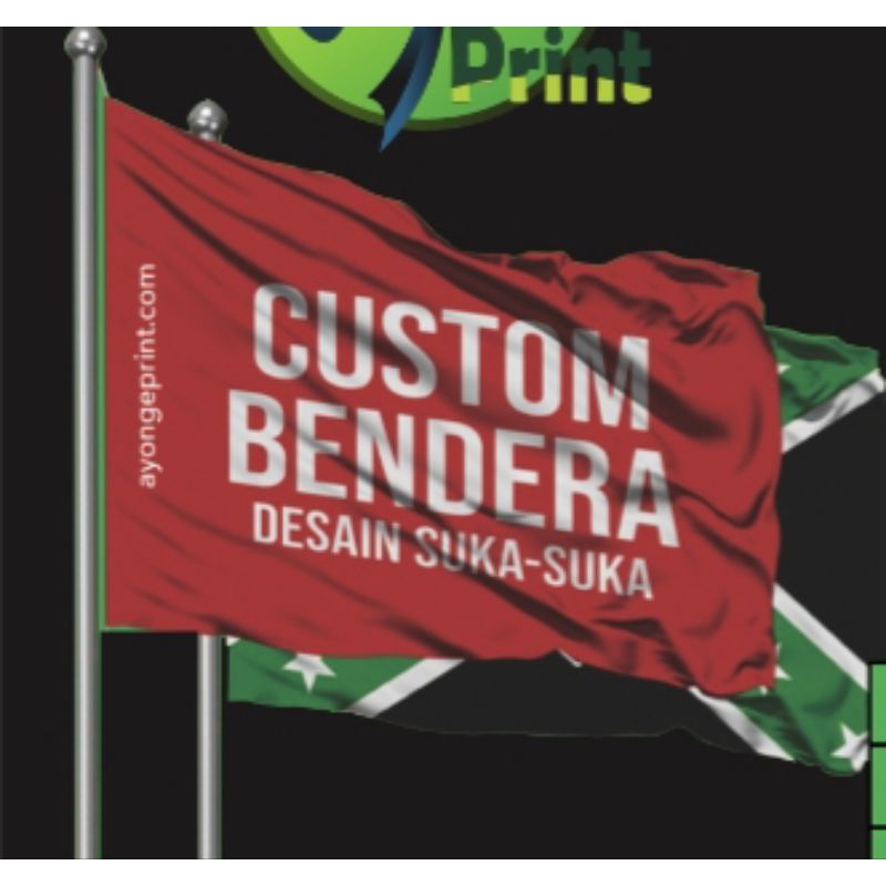 cetak bendera kain printing TC