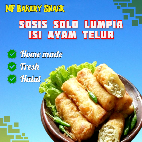 

Sosis Solo Lumpia Isi Ayam Telur Frozen Food Asli Homemade