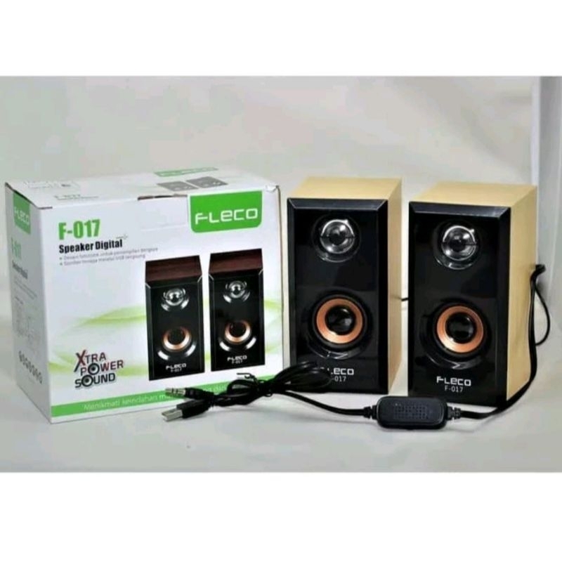 Speaker FLECO F-017  speaker mini komputer Fleco F017 stereo bass system