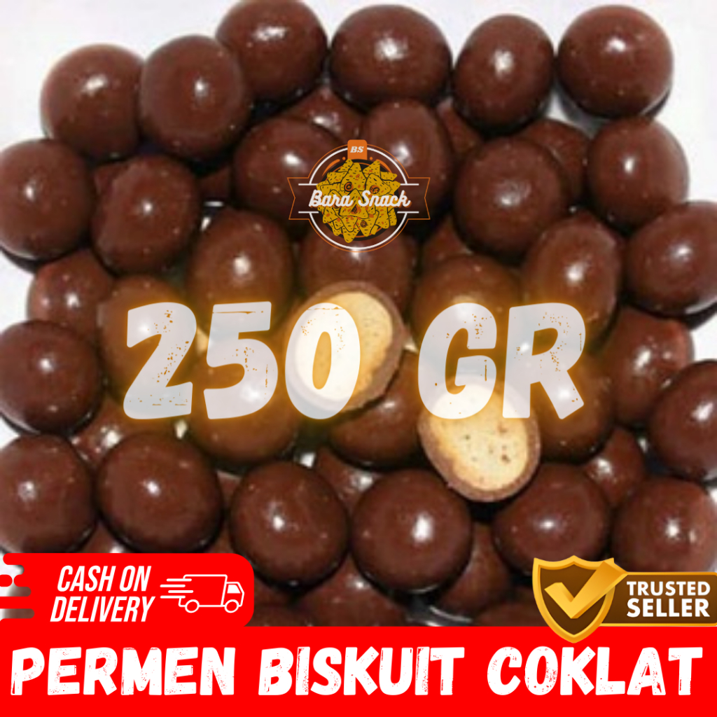 

[ 250gr ] Permen Biskuit Bola Bola Coklat Cap Duo / Camilan Snack Kiloan Murah