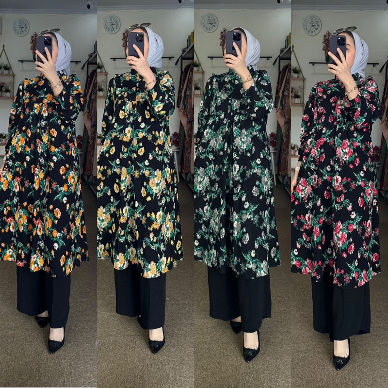 SETELAN MIDI GLITARY FLOWERS BY WHD