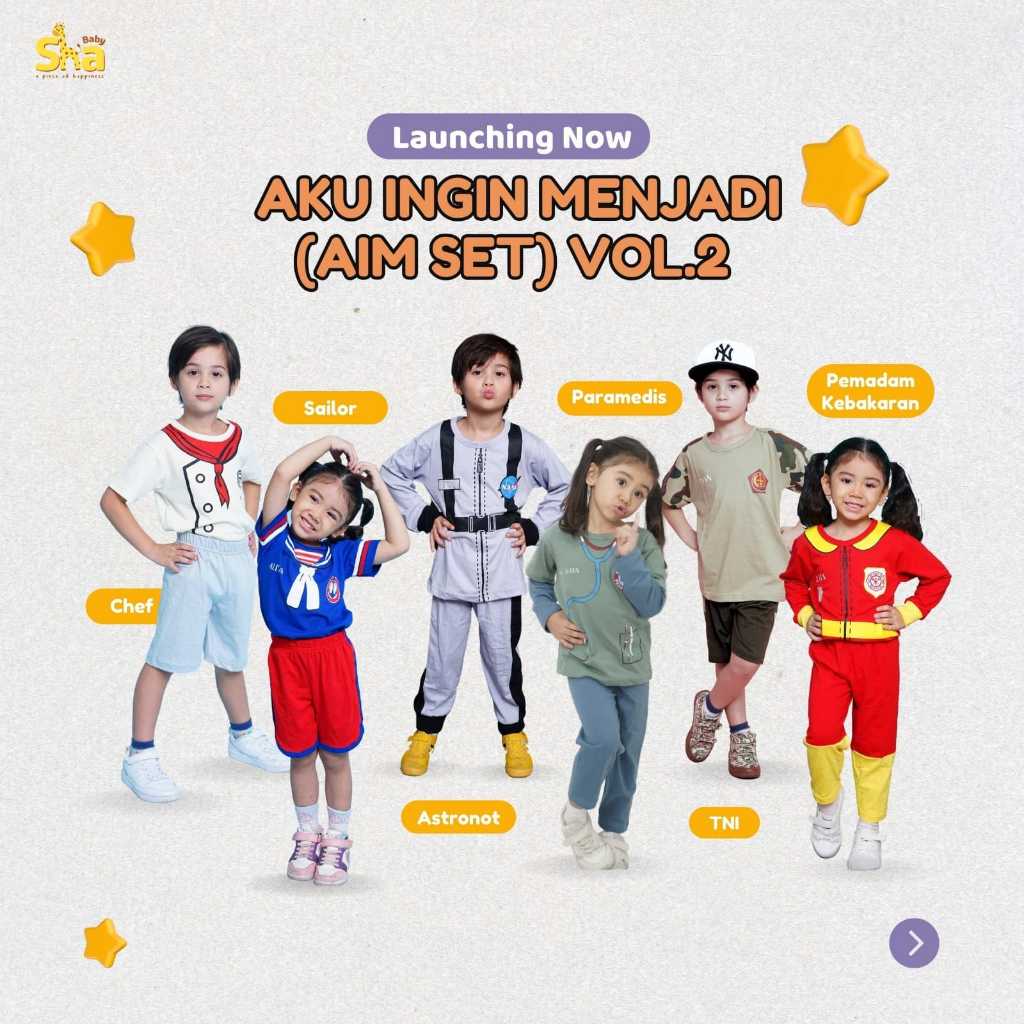 BAJU PROFESI - AKU INGIN MENJADI AIM SET