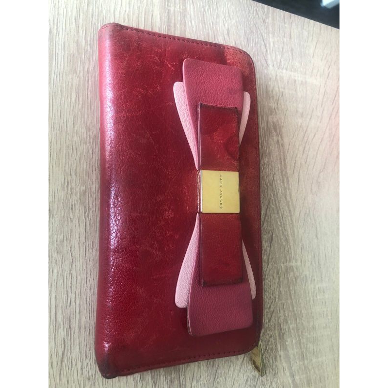 Dompet preloved MARC JACOBS Tricolor Bowzip Around Wallet