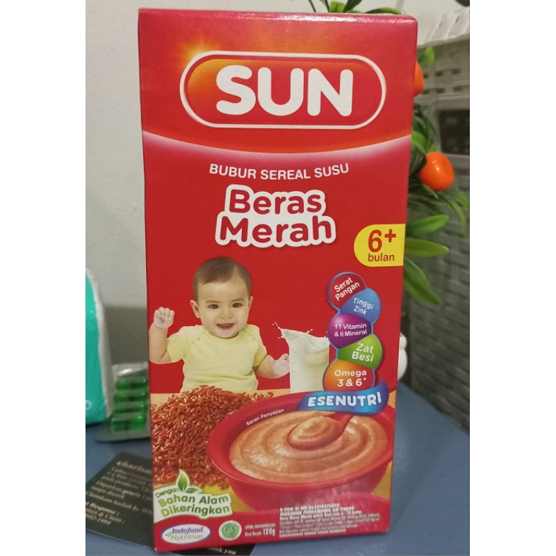 sun bubur bayi beras merah