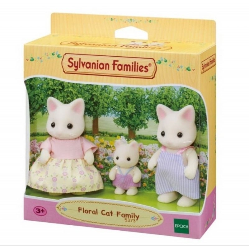 Sylvanian Families Floral Cat Family