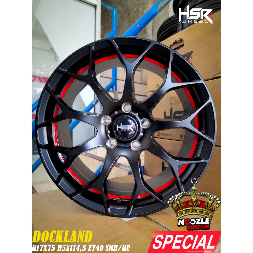 Velg Mobil BRV HRV R17 Baut 5 PCD 114,3 Pelek Racing HSR Ring 17 Lubang 5