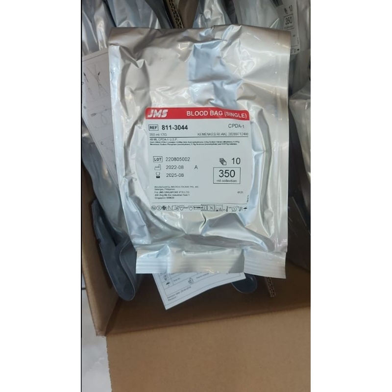 blood bag jms 350ml sigle / kantong darah jms