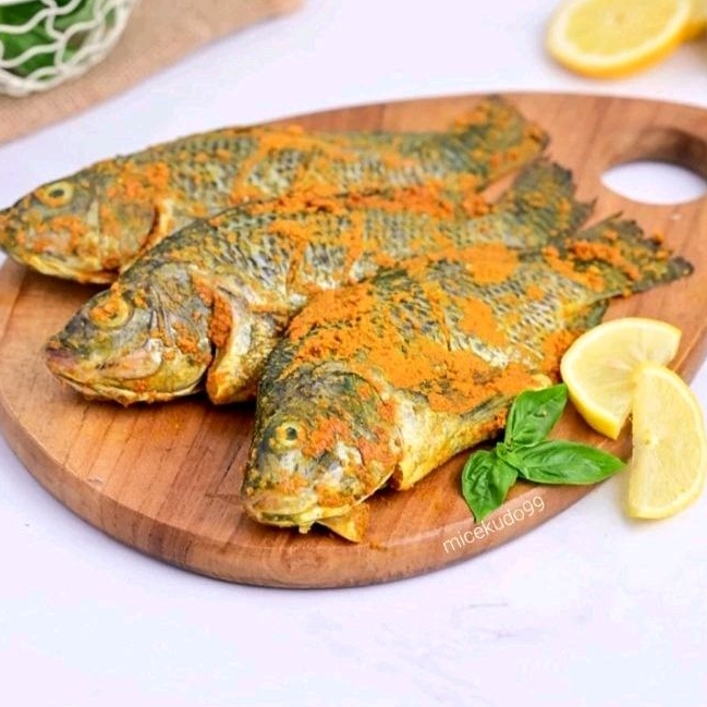 

IKAN MUJAIR BUMBU KUNING SEGAR FRESH SIAP GORENG MUJAER FISH